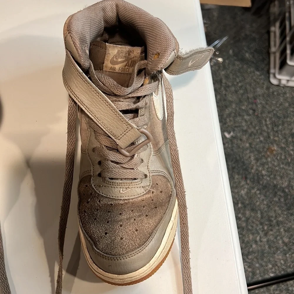 Nike Air Air Force 1 High Top Shoes, 7Y